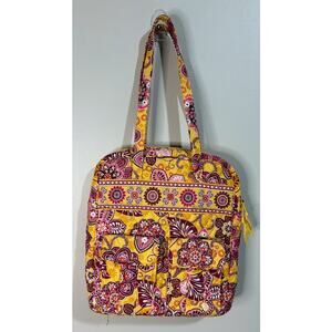 Vera Bradley Tall Zip Tote Bali Gold Retired